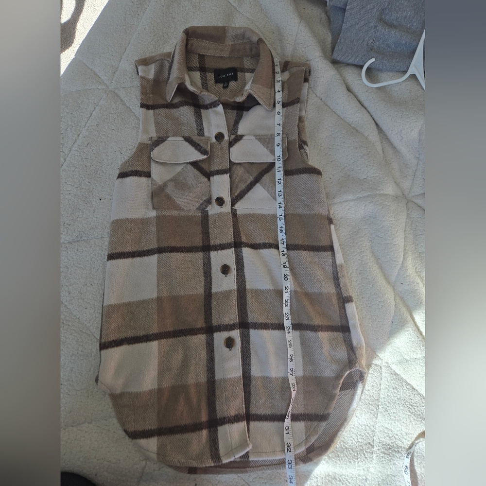 Long Sleeveless Vest Top